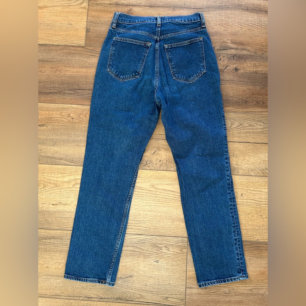 Abercrombie ankle straight ultra high rise jeans- 28 L curve love - Picture 3 of 3